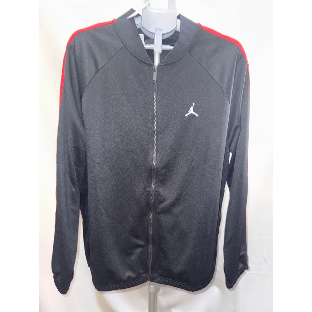 Jordan Jumpman Mens Track Jacket Black Red Full Zip HF9339-011 XL NWT